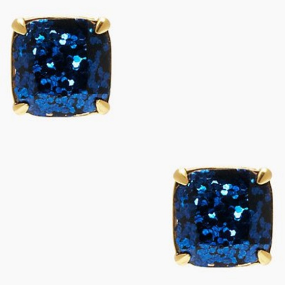 kate spade Jewelry - kate spade navy sparkle square stud earrings nwt kate spade Jewelry - kate spade navy sparkle square stud earrings nwt